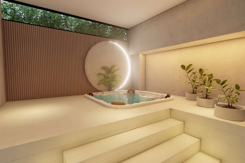 Jacuzzi y sauna