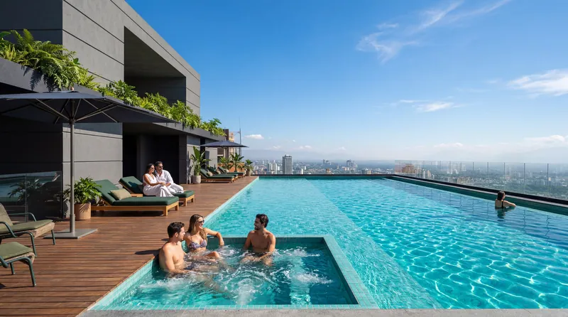Piscina infinity, nivel 31